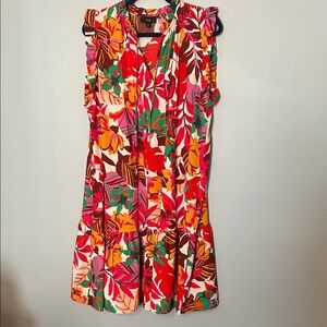 Maia Colorful Floral Sleeveless Mini Dress
